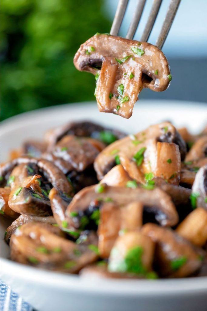 Garlic Butter Air Fryer Mushrooms Air Fryer